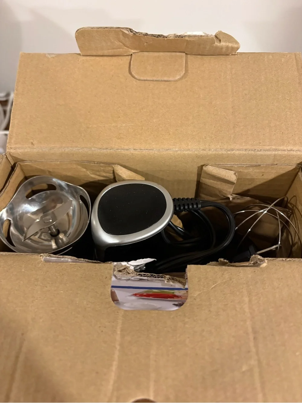 Hamilton Beach Black and Silver 2-Speed Immersion Blender with Whisk
